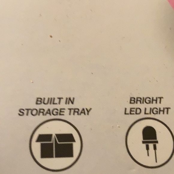 Lighted Mirror Cat Ears Pink & white LED light New - Picture 4 of 10